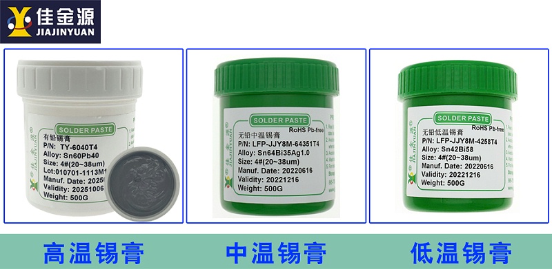 高、中、低溫錫膏